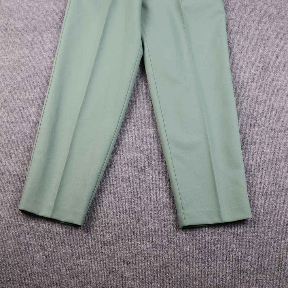 Alfred Dunner Pants Womens 6 Petite Green Elastic Waist Pull On Made USA Pockets - Picture 3 of 8
